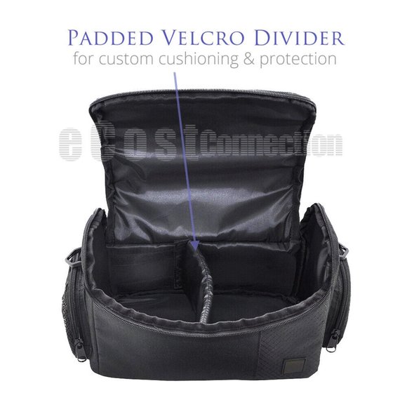 Deluxe DSLR Camera Camcorder Case/Bag for Sony Nikon Canon Fuji Pentax - Picture 4 of 6